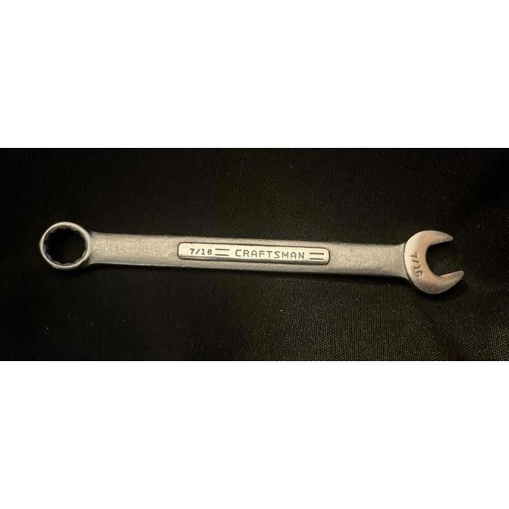 Craftsman 7/16" Combination Wrench SAE Vintage VV 44694 Made in USA T1240